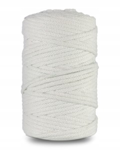 Sznurek bawełniany do makramy Biały 50m 5mm ECO
