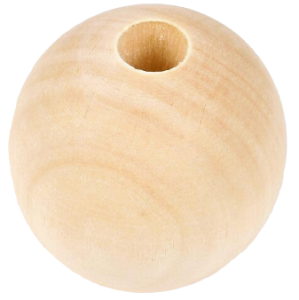 Korale kulki drewniane surowe decoupage 8mm 10szt