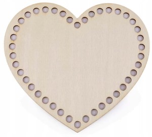 Baza do Koszyka Dno Spód Serce ze sklejki 25cm EKO