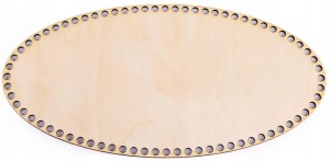 Baza do Koszyka Dno Spód Owal ze sklejki 25x15cm