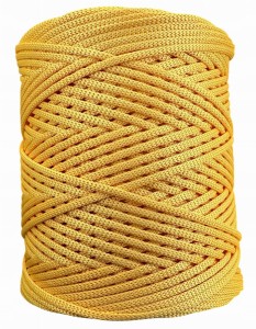 Sznurek Poliestrowy Płaski Żółty Słoneczny 3mm 200m