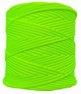 Sznurek Poliestrowy Płaski NEON Żółty 3mm 200m