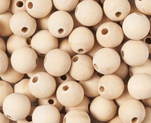 Korale Kulki Drewniane Surowe Decoupage 8mm 300szt