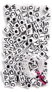 LITERY Koraliki Modułowe Kostki 5mm 130 szt