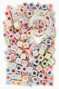 LITERY Koraliki Modułowe literki 5mm 170 szt