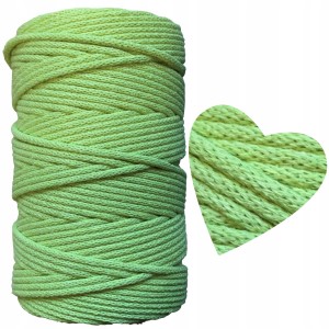 Sznurek Bawełniany Pleciony Awokado 5mm 100m