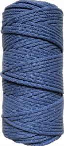 Sznurek Bawełniany Pleciony Baby Blue 100m 5mm