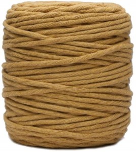 Sznurek Bawełniany do Makramy Musztardowy 5mm 100m