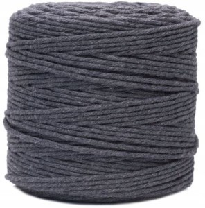 Sznurek Bawełniany do Makramy Antracytowy 3mm 200m