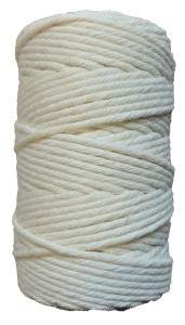 Sznurek Bawełniany do Makramy Kremowy 60m 2mm
