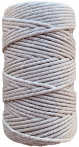 Sznurek bawełniany do makramy JasnoBeżowy 60m 2mm