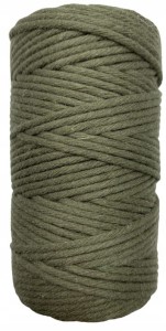 Sznurek bawełniany do makramy khaki 60m 2mm