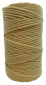 Sznurek bawełniany do makramy cytrynowy 60m 2mm