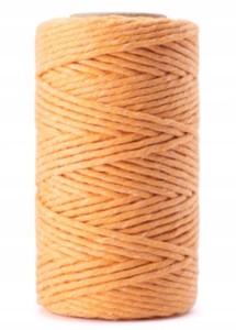 Sznurek Bawełniany do Makramy Brzoskwinia 2mm 60m