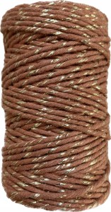 Sznurek Bawełniany ZŁOTA NITKA 2mm 60m Cynamonowy
