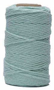 Sznurek bawełniany do makramy Miętowy 60m 2mm