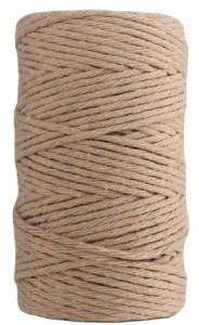 Sznurek Bawełniany do Makramy Beżowy 2mm 60m