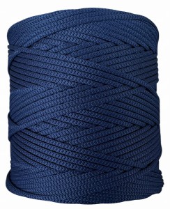 Sznurek Poliestrowy Płaski Ciemny Jeans 3mm 200m
