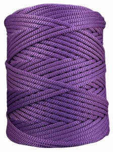 Sznurek Poliestrowy Płaski Ciemny Wrzos 3mm 200m