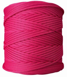 Sznurek Poliestrowy Płaski Barbie Różowy 3mm 200m