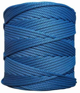 Sznurek Poliestrowy Płaski Jasny Jeans Jeansowy Jasny 3mm 200m