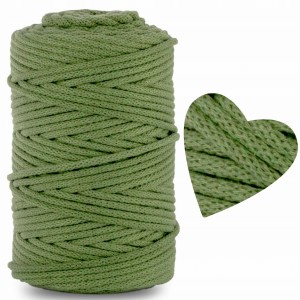 Sznurek Bawełniany Pleciony Pistacjowy 100m 5mm